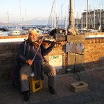 The fiddler on the bridge. He was remarkably good for a fisherman.