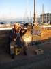 The fiddler on the bridge.  He was remarkably good for a fisherman.