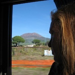On the bus ride up Vesuvius
