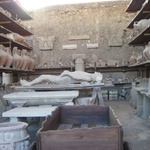 In Pompeii - A well preserved body