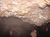Inside the lava caves.