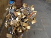 Strange locks with messages about loved ones