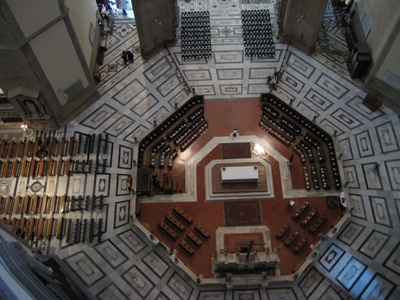 The view from the first level of the dome