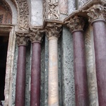 Colours of the marble covered the church