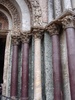 Colours of the marble covered the church