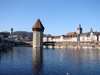 Lucerne: The water tower (was a dungeon) next to Chapel Bridge