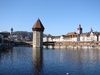 Lucerne: The water tower (was a dungeon) next to Chapel Bridge