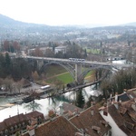 Bern: A view of one of the many amazing bridges crossing the river.