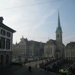 Zurich: One of the many clocks in the city