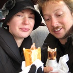 Zurich: Enjoying Sausage on the streets of Zurich