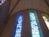 Zurich: Sneaky snap of Chagall's stained glass windows in Fraumenster  
Kirche