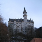 Side on angle of the Castle Neuschwanstein