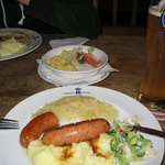 Gini's meal, Sausages and mash!