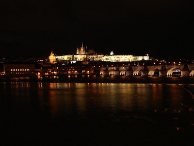 The castle at night