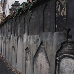 More headstones displayed in the walls