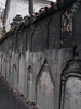 More headstones displayed in the walls