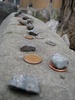 A coin or stone to show you have been there to pray