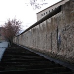 A section of the Berlin Wall still standing