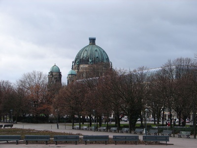 The Berlin cathedral from a far