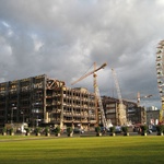 Old Communist Building being deconstructed slowly ....