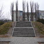 Warsaw: Stairs to where the house stood