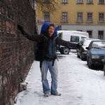 Krakow: Tom's happy its snowing