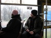 Warsaw: Tour guide Nick on a tram in Warsaw 