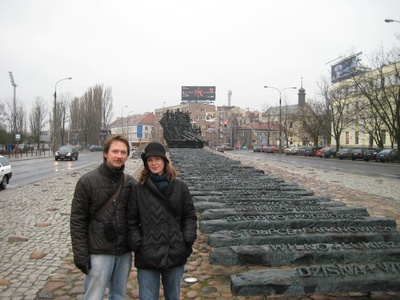 Warsaw: A very effective monument marking those who were taken to concentration camps from Warsaw 