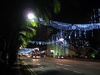 The lights covered the busy shopping street