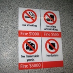 No durians, good idea too - man do they smell!
