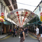 Street food hall, lots of seafood
