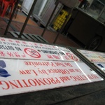 No selling when people are eating - great idea!