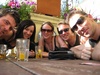 A delayed entry. 3 pecks and two other halves having a jug of pimms, darling, near the Thames.