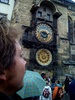 Waiting for the astronomical clock in Prague's main square. Amazing place!