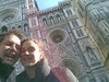Outside Florence's incredible cathedral. Left Nige in Rome and continuing north.