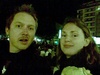 Mingling with the masses in front of a massive out door tv screen in Limogen. Allez les bleus!