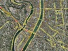 Google maps showing where we live in Lyon (the green arrow). Pretty central!