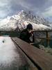 Lunch time! Half way up the mountain to the refuge where we stay tonight. Amazing vistas!