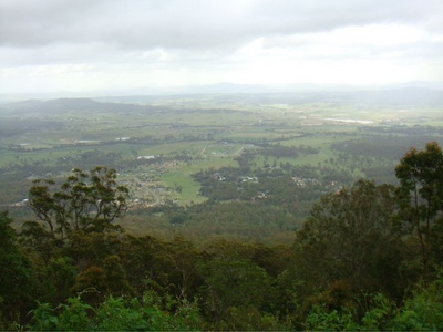 The view from the top of Mt Tamborine