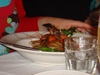 Yummy seafood dinner