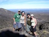 Lunch break after climbing devils staircase before we ascend Mount Ngauruhoe