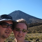 Mount Ngauruhoe looming in the distance