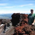 Paul, next to the crater on top of Ngauruhoe