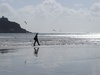 Tom wanders into the waters ...
