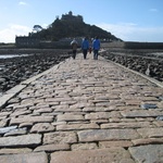 The yellow brick road, leading to Michael's Mount - only visible at low tide