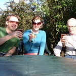 Our first beer of the trip - a half pint of Otter Ale (very tasty too!)