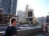 James wandering towards the Bellagio