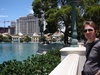 Waiting for the fountain show outside the Bellagio