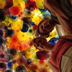 The ceiling of the Bellagio reception area - so grand!