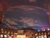 The ceiling changed colours throughout the day to simulate the sun rise / sun sets.